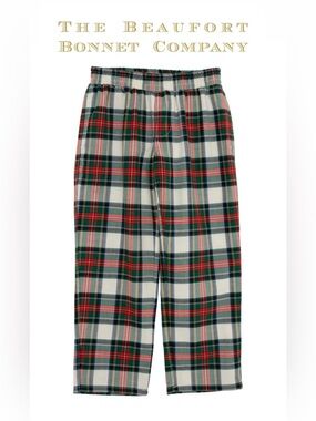 The Beaufort Bonnet Company Kids Holiday Christmas Plaid Pants size 6 NWT